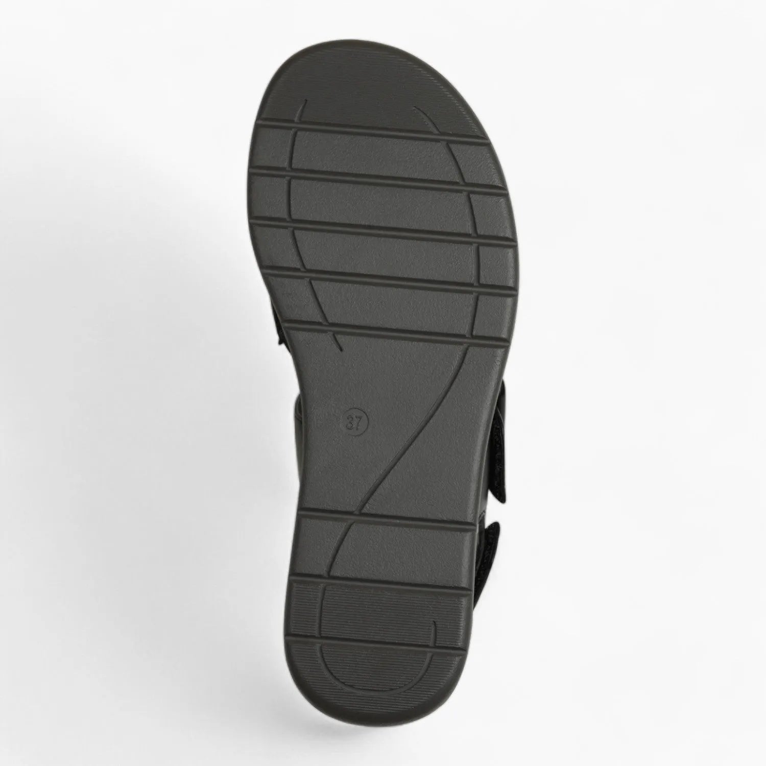 Jana Softline Black Summer Sandal – Wide Fit & Trendy Buckle Design - Leavys Shoes