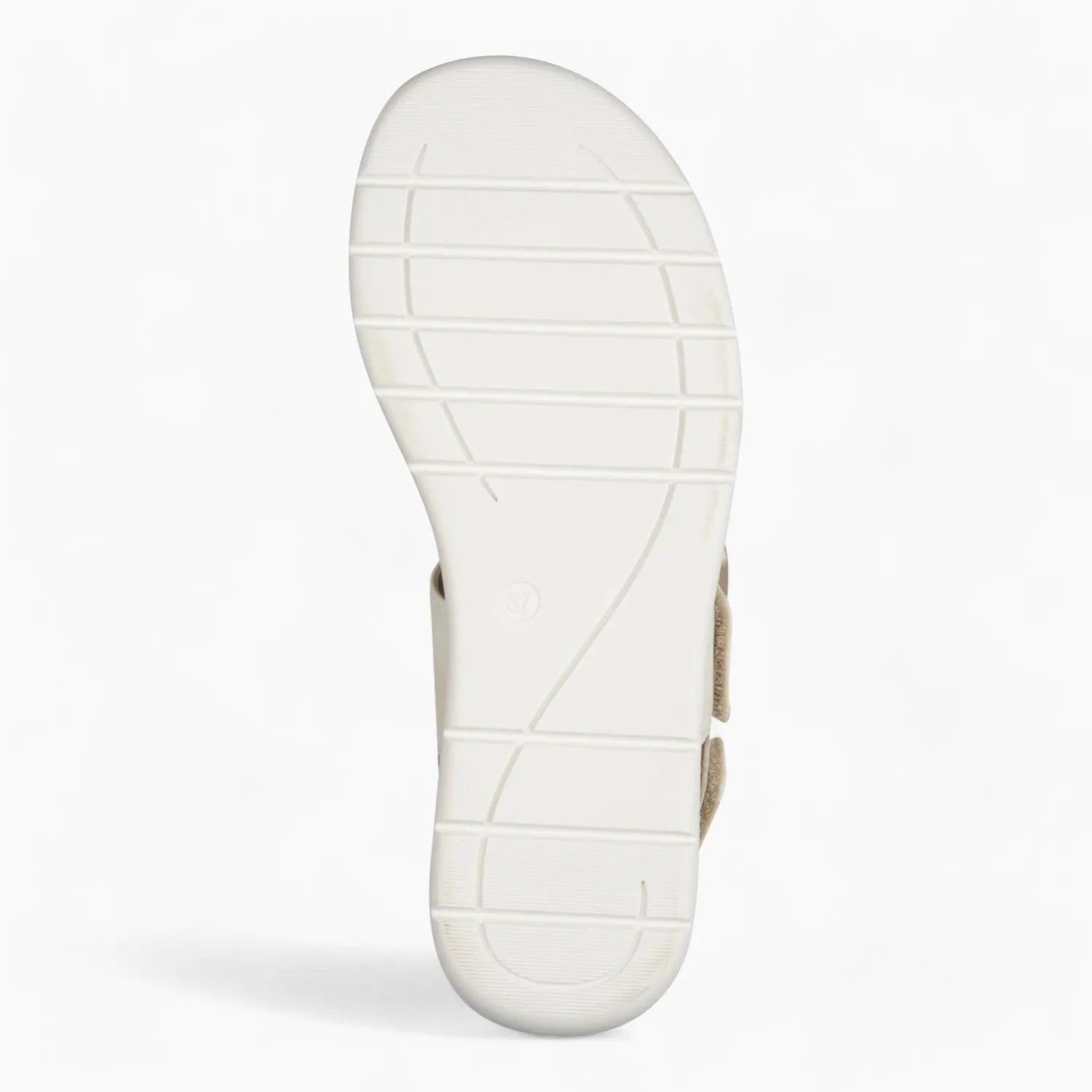 Jana Softline Gold Summer Sandal – Wide Fit & Elegant Buckle Design - Leavys Shoes