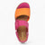 Jana Softline Fuchsia and Orange Sandal – Wide Fit & Bold Matte Design - Leavys Shoes