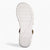 Jana Softline White Metallic Sandals – Wide Fit with Velcro Comfort - Leavys Shoes