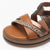 Jana Softline Tan Summer Sandals – Leopard Print & Wide Fit - Leavys Shoes