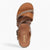 Jana Softline Tan Summer Sandals – Leopard Print & Wide Fit - Leavys Shoes