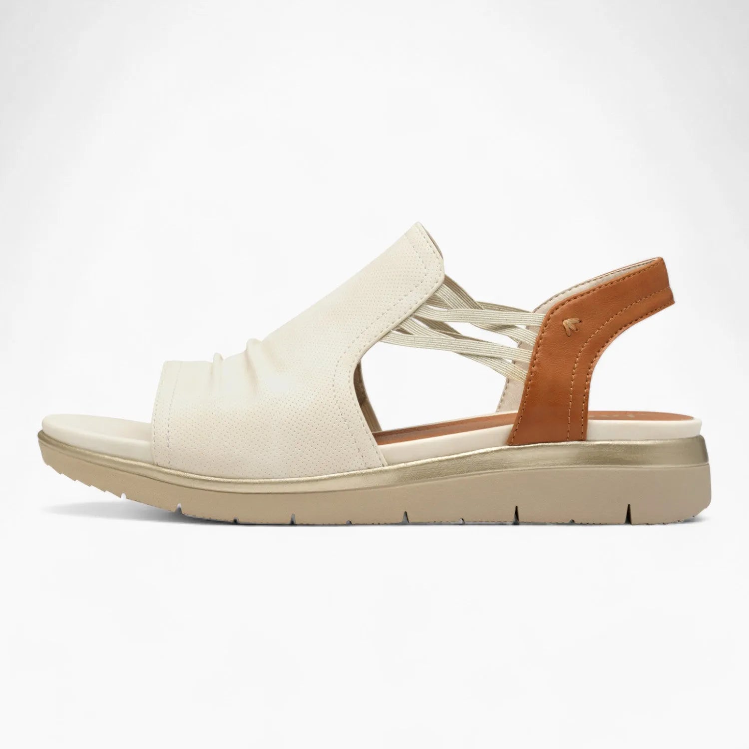 Beige Wide Fit Sandal – Jana H Fit for Comfortable Summer Style - Leavys  Shoes