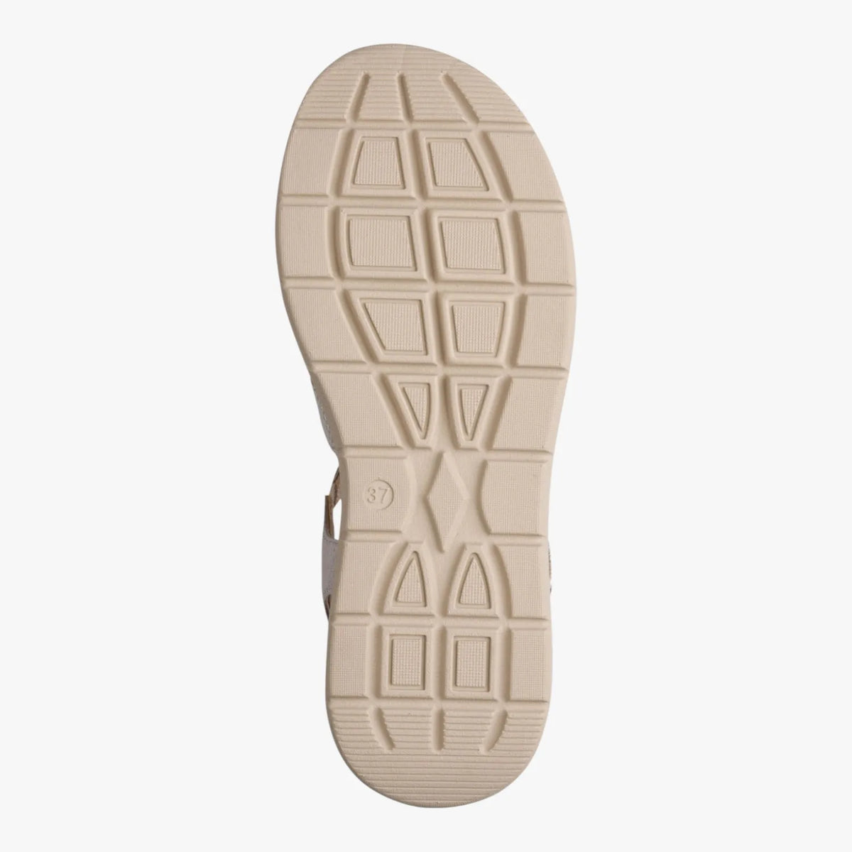Jana Softline Leather Champagne Sandal (Wide Fit H) – 8-28710-46 954