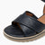 Jana Softline Navy Wedge Sandal – Elegant Espadrille Detail - Leavys Shoes