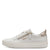 Tamaris White Trainer with Gold Zip Detail and Comfort Fit