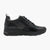 Tamaris Comfort Black Trainer with Animal Print & Side Zip