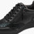 Tamaris Comfort Black Trainer with Animal Print & Side Zip