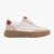 Tamaris Comfort Cream & Red Trainer with Side Zip