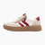 Tamaris Comfort Cream & Red Trainer with Side Zip