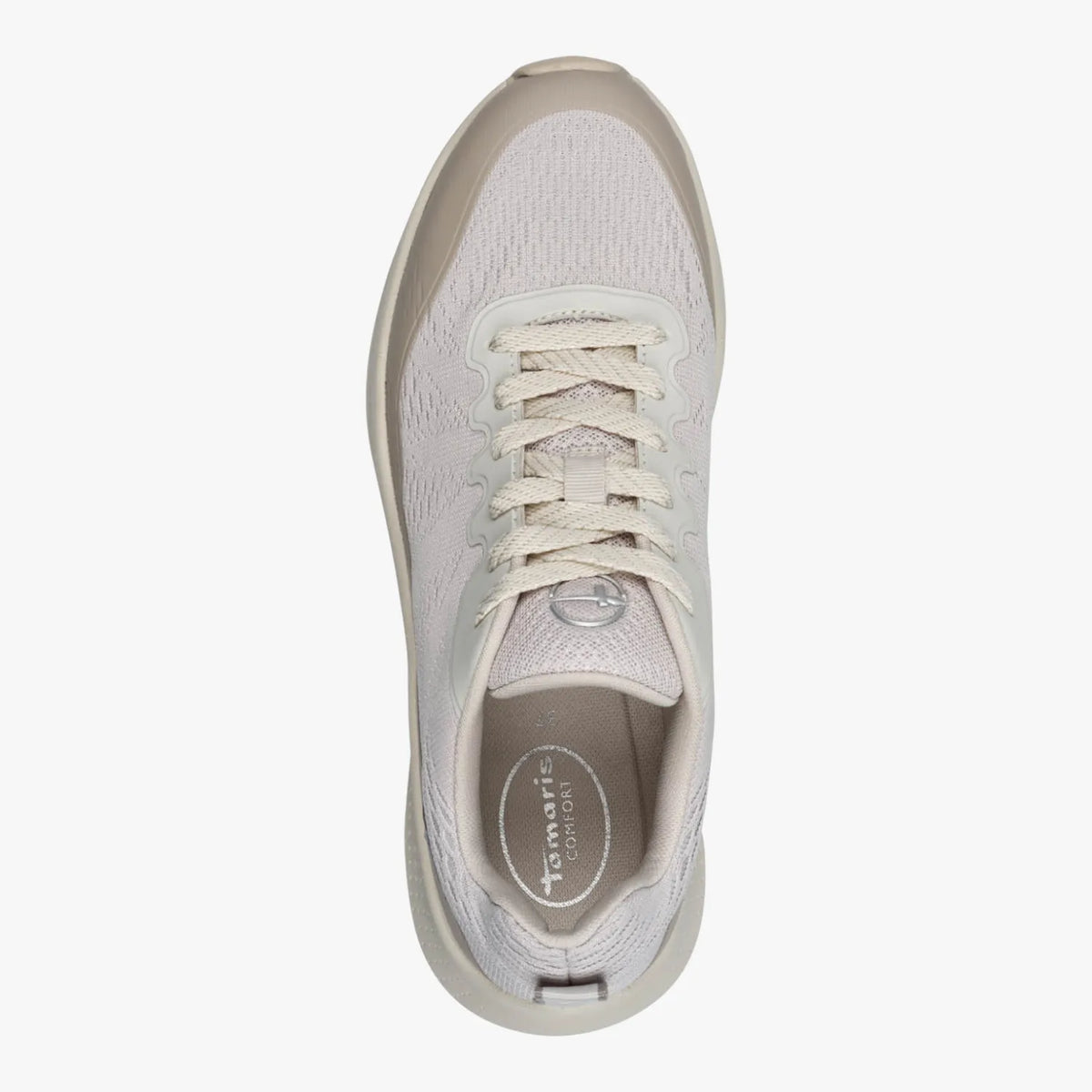 Tamaris Comfort Beige Knit Trainer