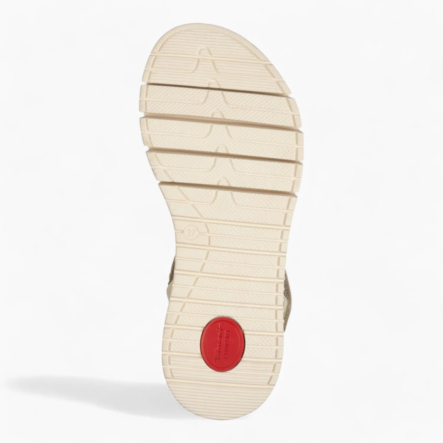 Tamaris Comfort Beige Summer Sandal – Adjustable Straps & Cushioned Fit - Leavys Shoes