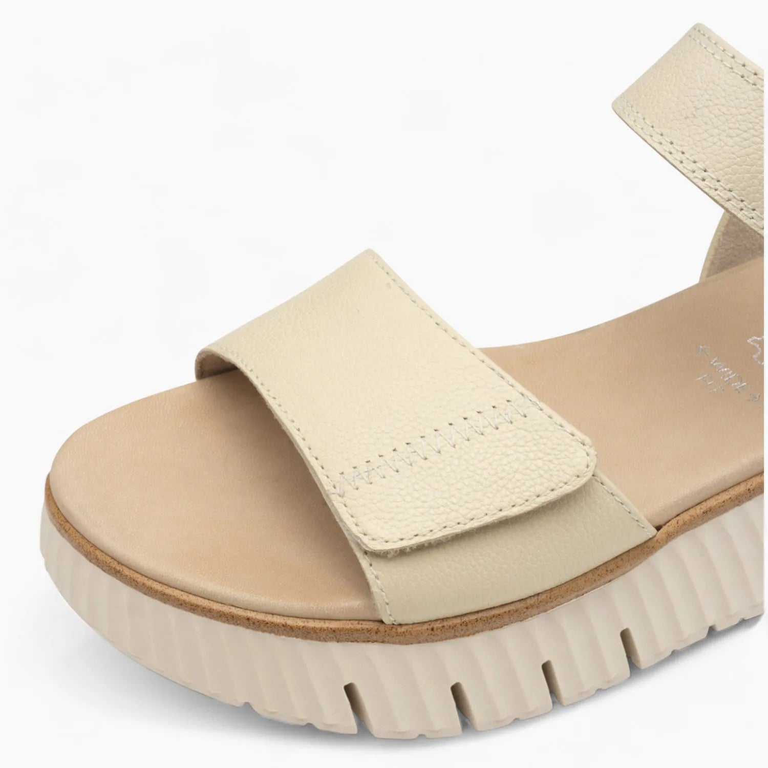 Tamaris Comfort Beige Summer Sandal – Adjustable Straps & Cushioned Fit - Leavys Shoes