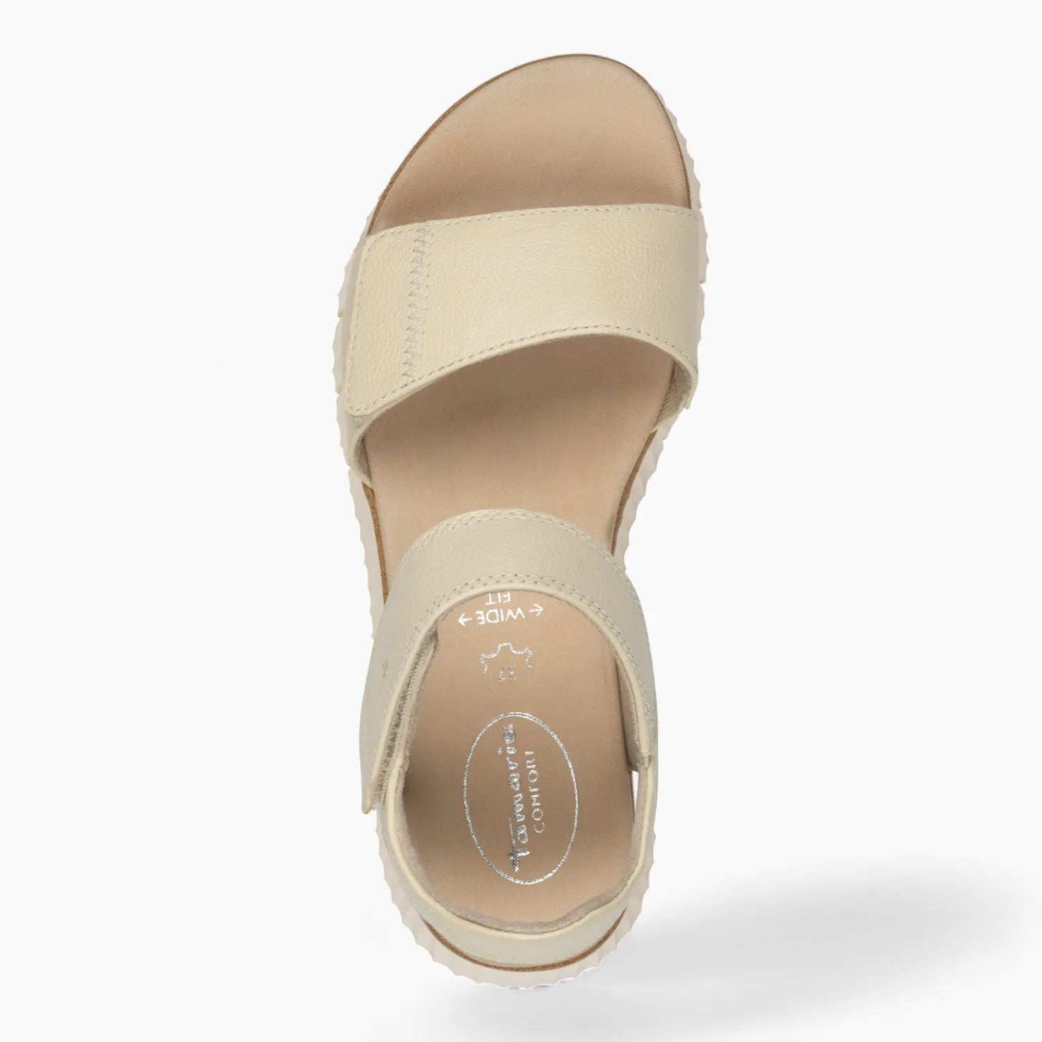 Tamaris Comfort Beige Summer Sandal – Adjustable Straps & Cushioned Fit - Leavys Shoes