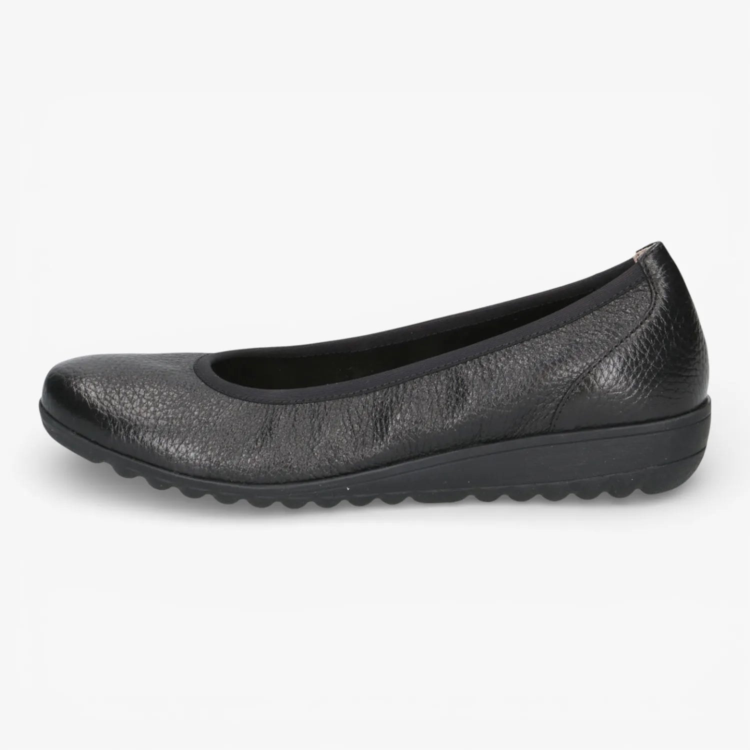 Caprice Black Deerskin Ballerinas Airmotion – 9-22161-44 003