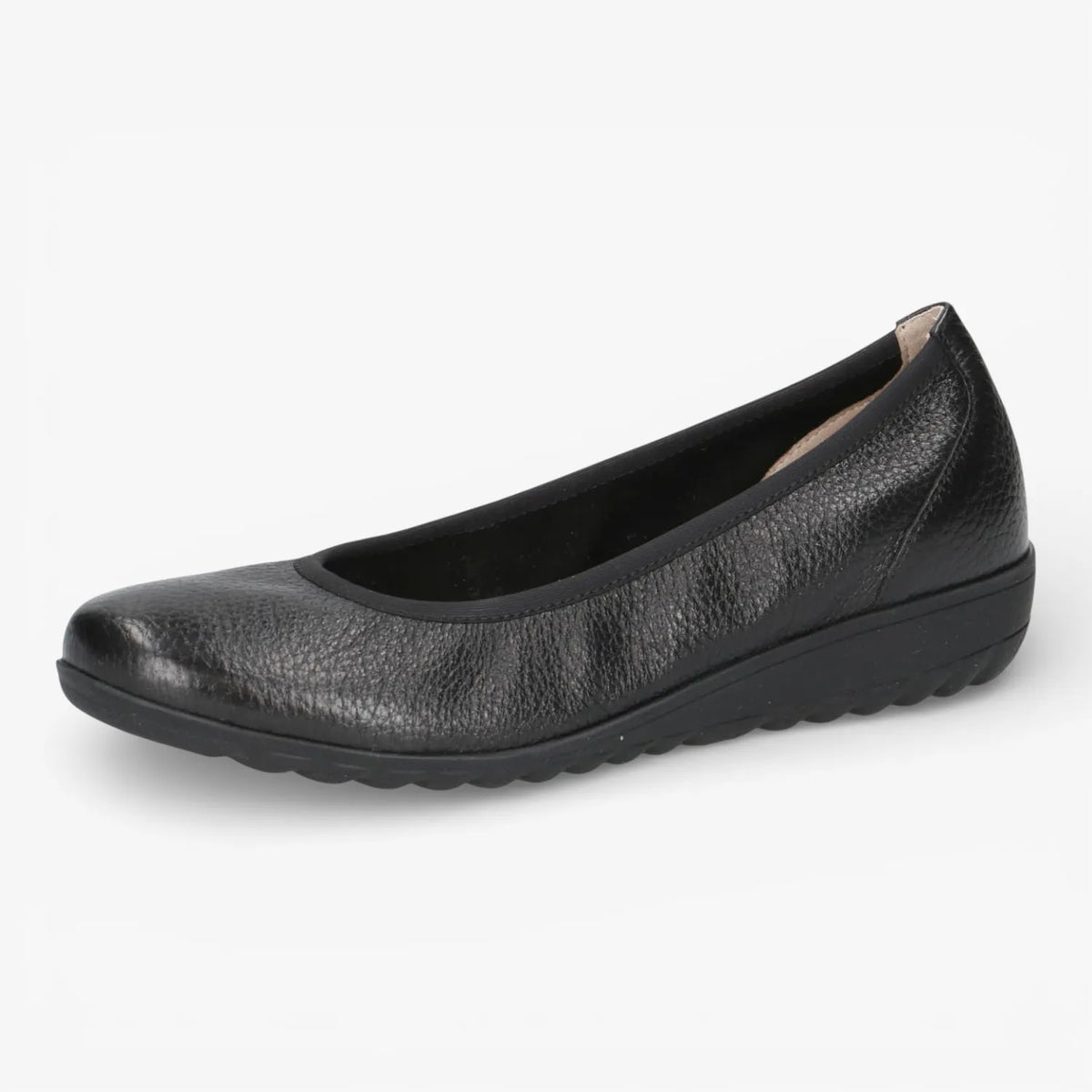 Caprice Black Deerskin Ballerinas Airmotion – 9-22161-44 003