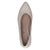 Caprice Elegant Cream Heel Shoes with Scalloped Edge