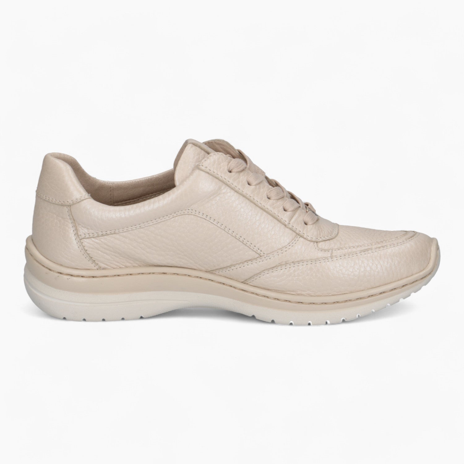 Caprice Beige Deerskin Runner – Comfort Fit with CLIMOTION® - Leavys Shoes