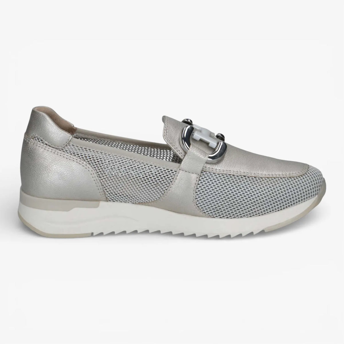 Caprice Platinum Metallic Loafer (Mesh Panels) – 9-24536-42 960