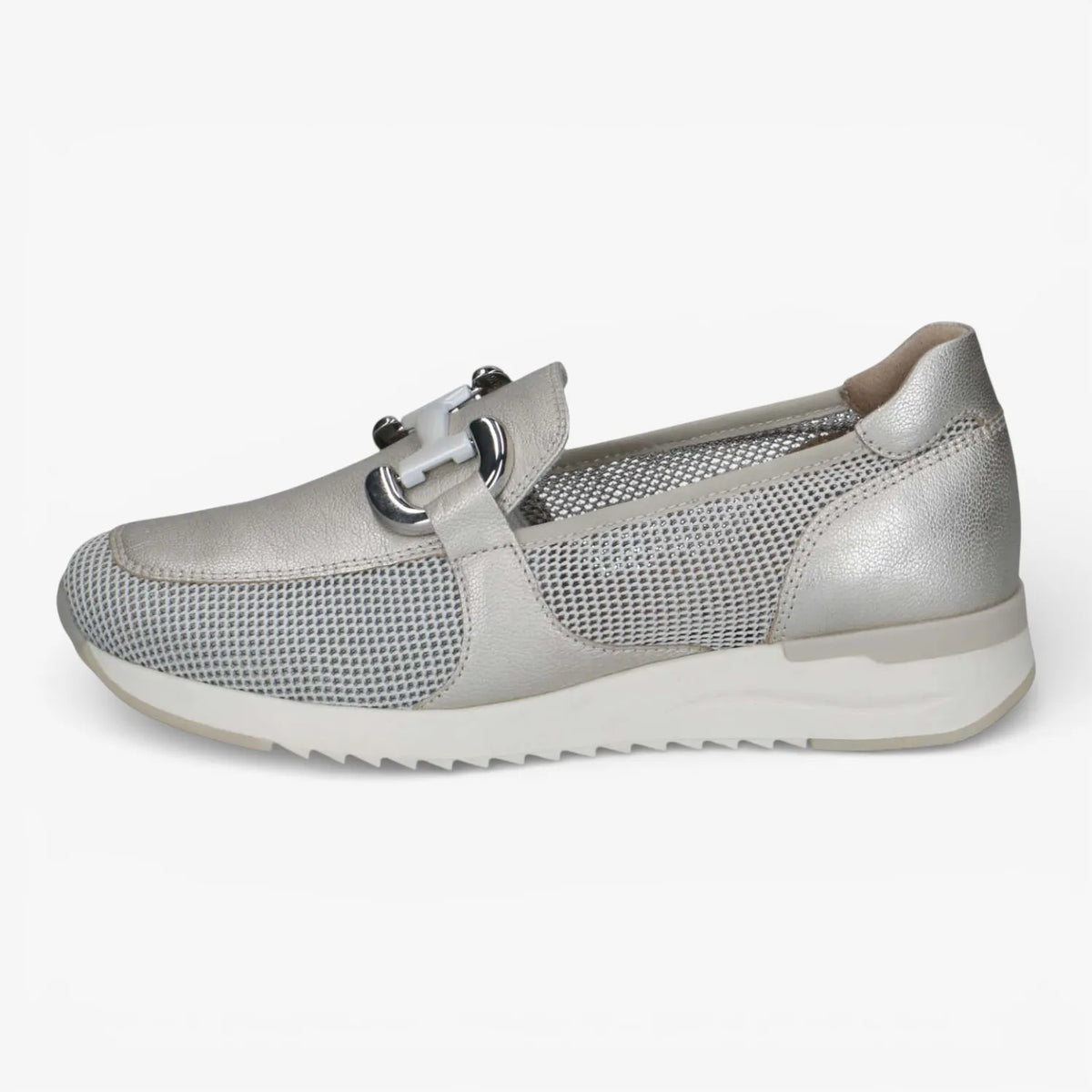 Caprice Platinum Metallic Loafer (Mesh Panels) – 9-24536-42 960