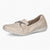 Caprice Beige Pump Ballerina – Stretch Fit with Silver Detail - Leavys Shoes