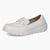 Caprice White Deerskin Loafer – Soft & Sporty Comfort