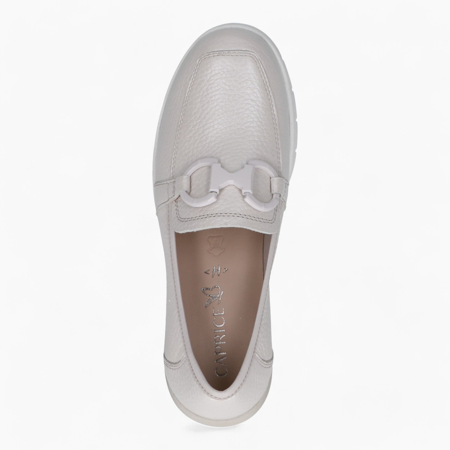 Caprice Light Pink Loafer – Soft & Sporty with Beige Sole