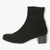 Wide Fitting Black Sock Boots for Women with Block Heel - Caprice