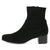 Close-up view of the front of the stretch fit ankle boot.