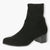 Wide Fitting Black Sock Boots for Women with Block Heel - Caprice