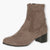 Caprice Grey Faux Suede Ankle Boots with Block Heel