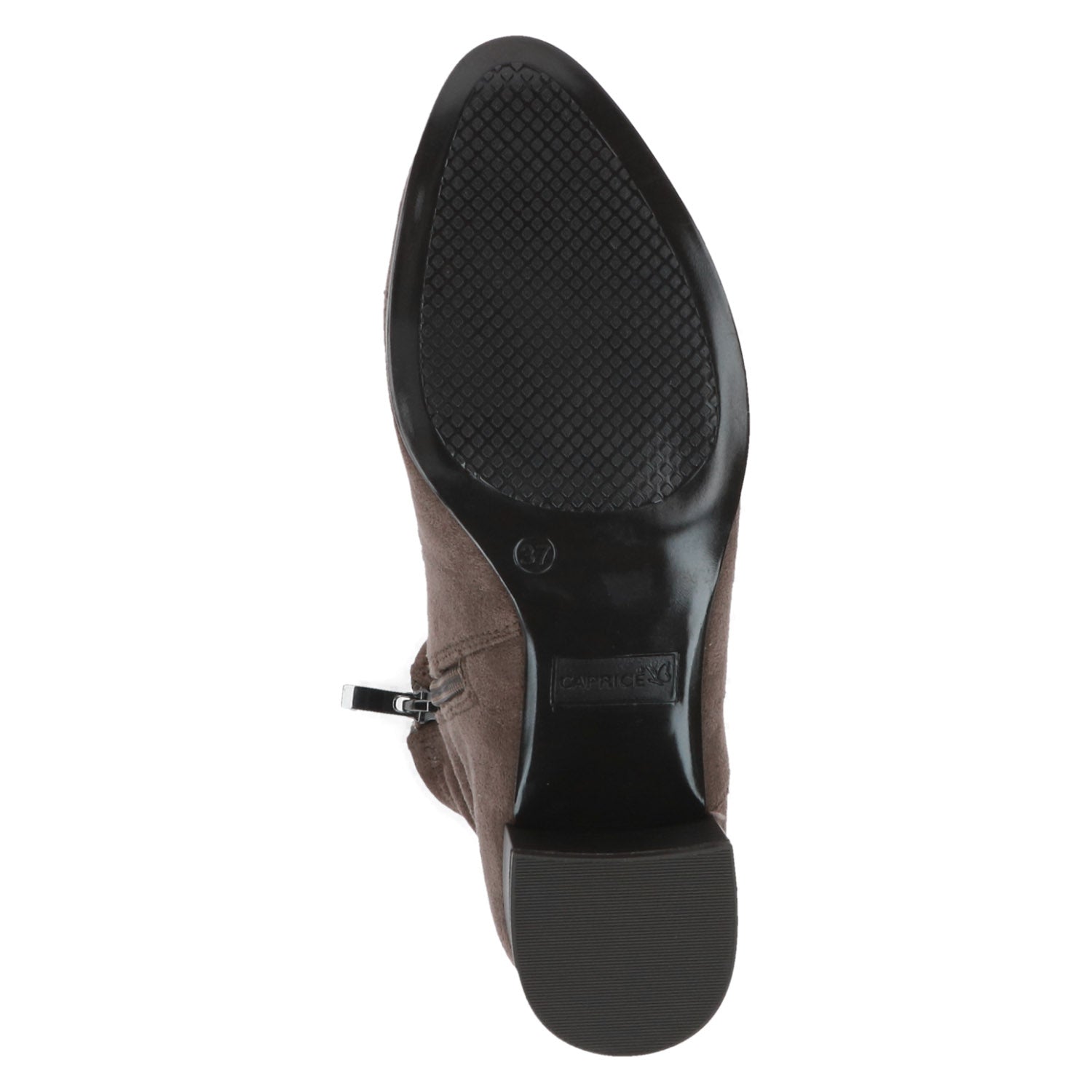 Sole of the boot and bottom of heel - Showcasing the durable outsole and block heel.