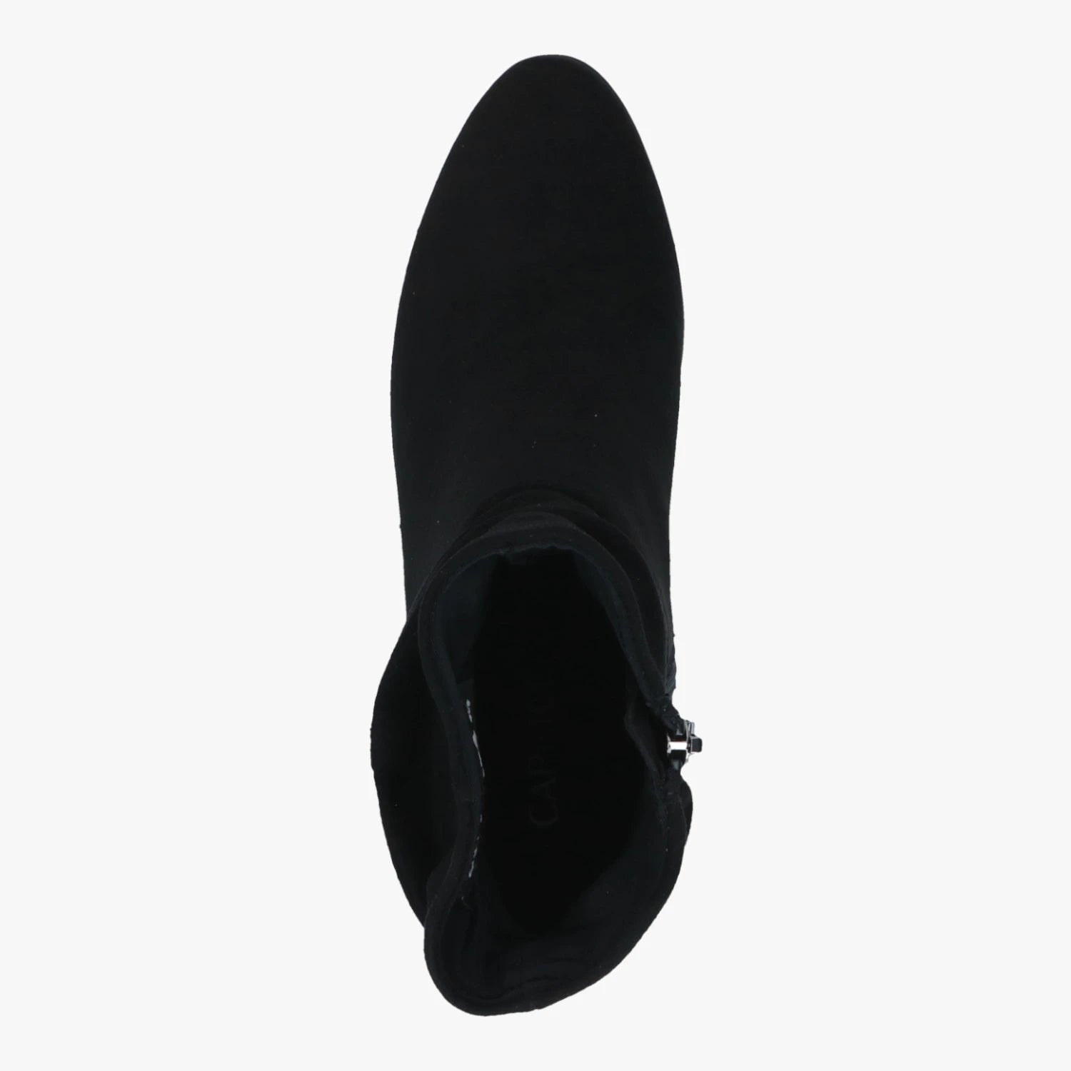 Caprice Black Stretch Block Heel Ankle Boots