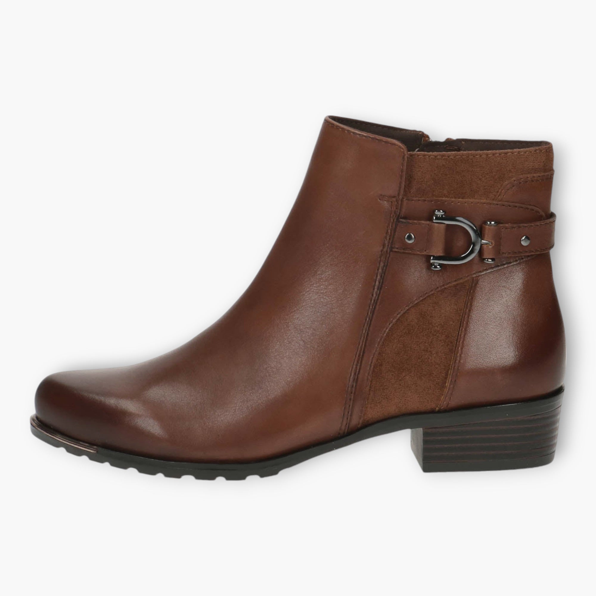 Brown Leather Ankle Boot - Caprice