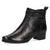 Angled view of the Caprice Dressy Ankle Boot highlighting its block heel design.