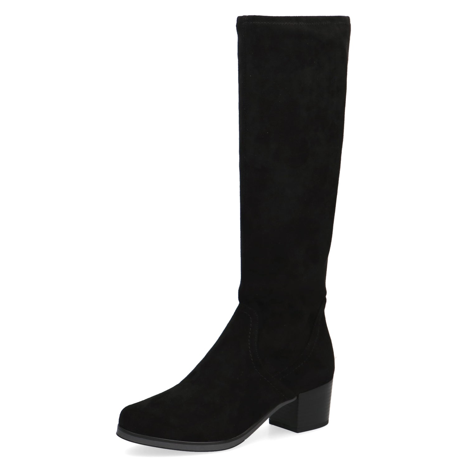 Angled view highlighting the elegant design of the Caprice Knee High Boot.
