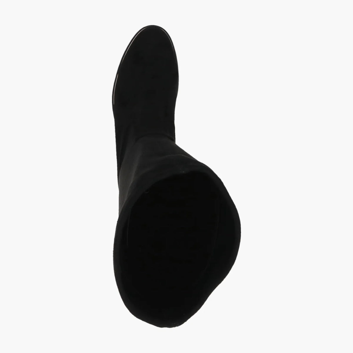 Caprice Black Stretch Knee-High Boot with Low Heel Comfort - Leavys Shoes