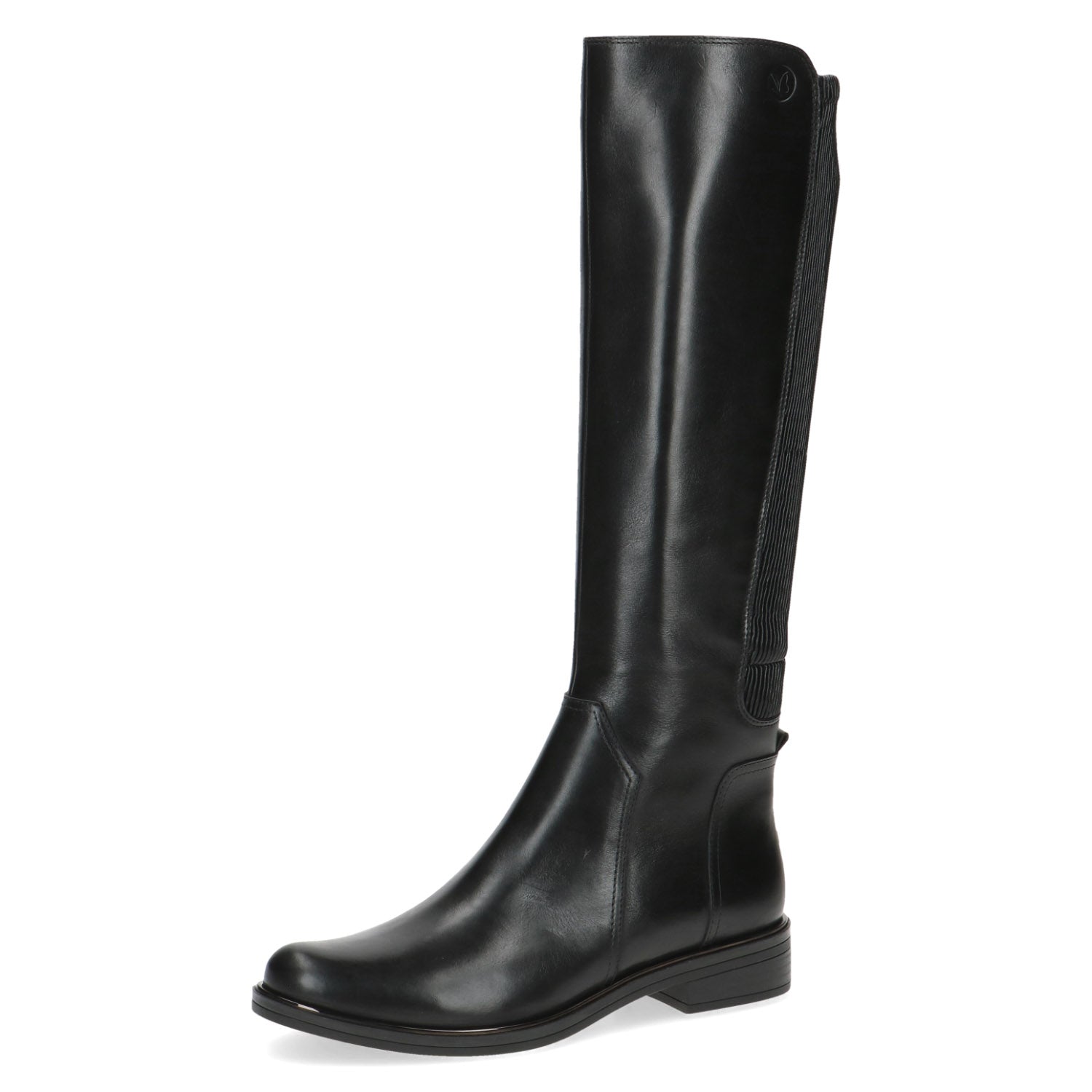 Black Knee High Leather Boot by Caprice