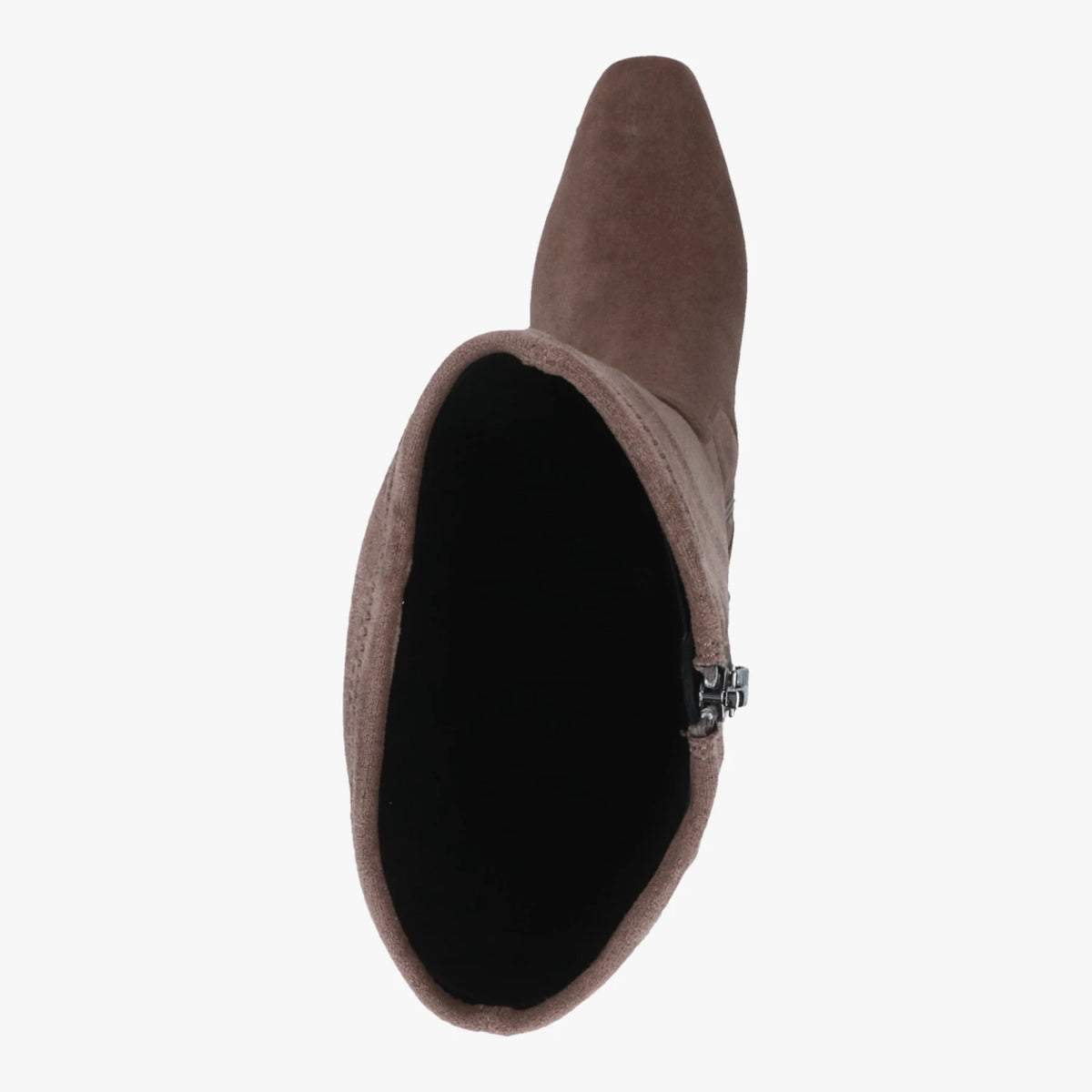 Caprice Cafe Brown Stretch Fit Block Heel Long Boots