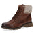 Angled view of the Caprice Casual Ankle Boot displaying its grain finish and lace-up design.