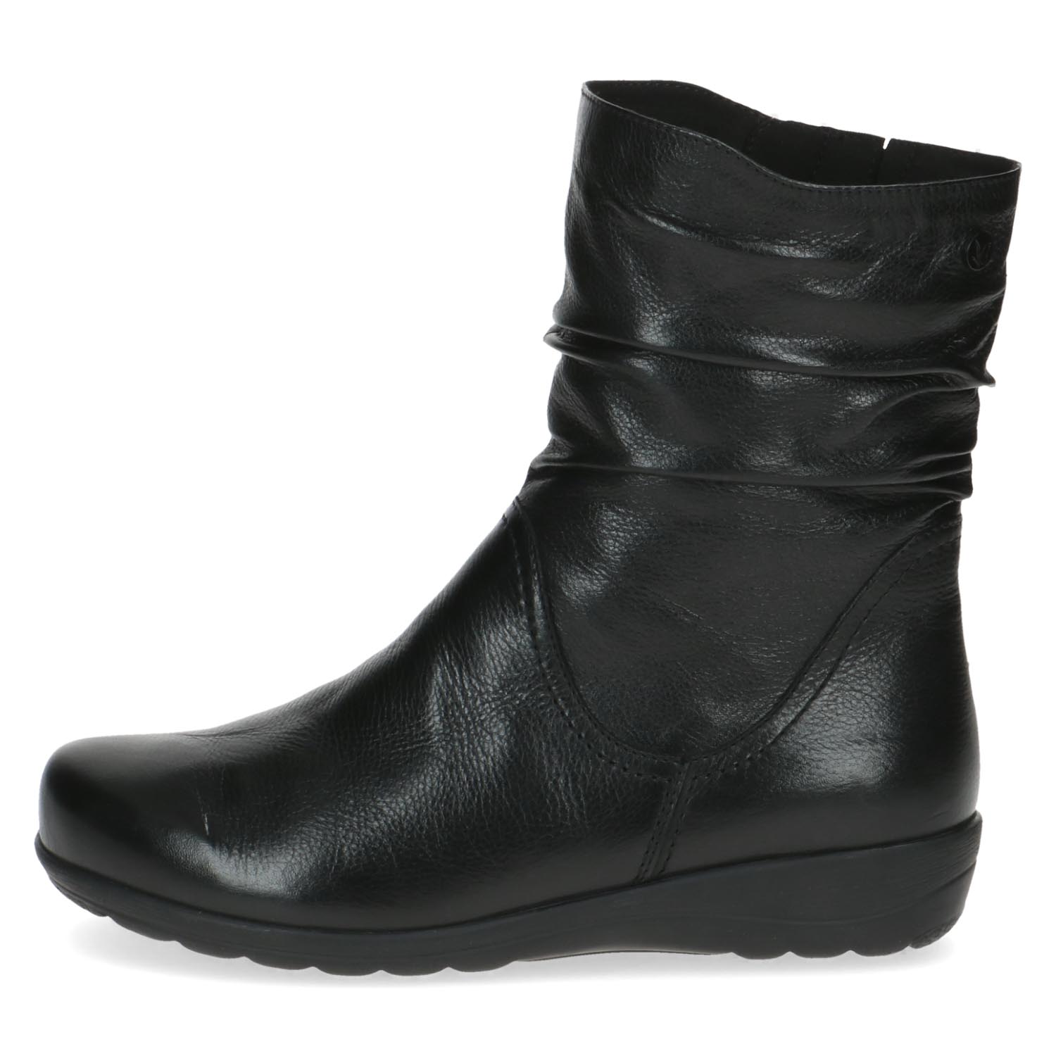 Front view of the Caprice Soft Leather Casual Ankle Boot.