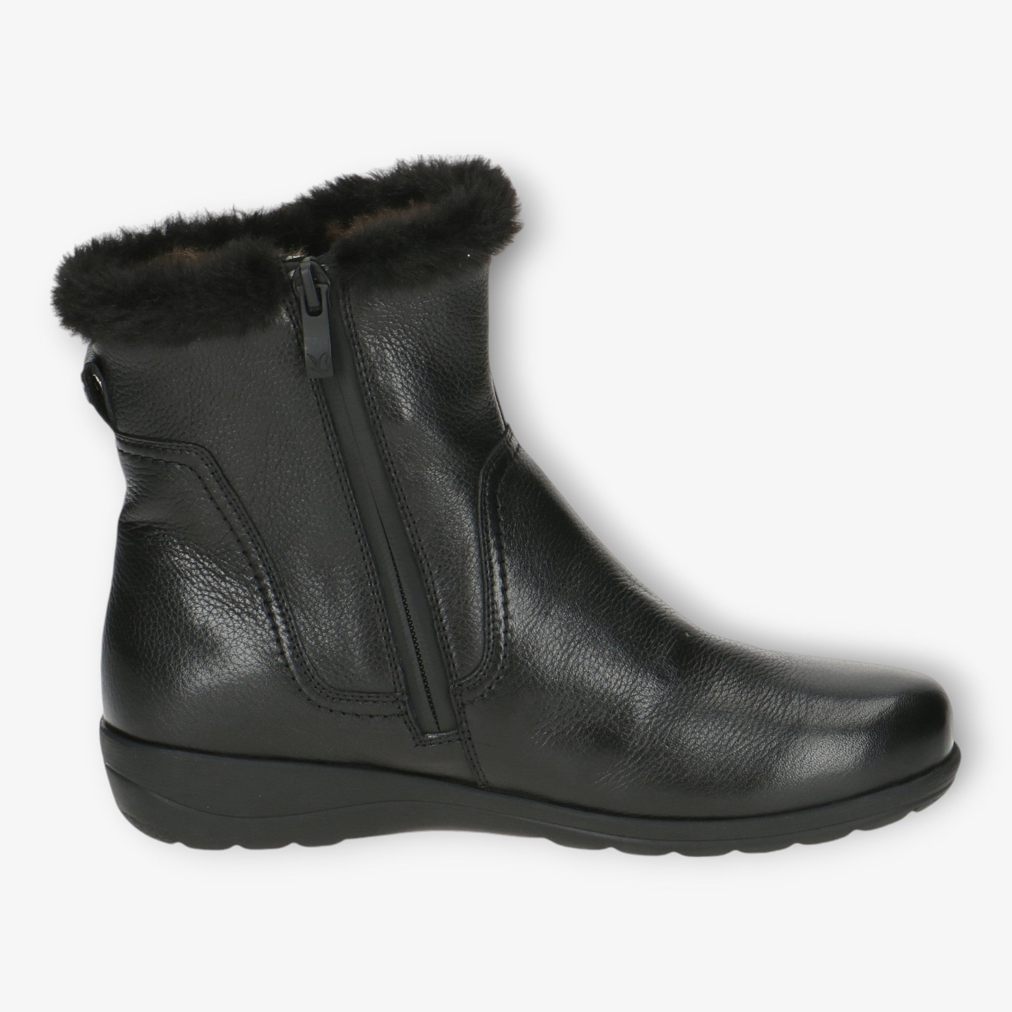 Caprice Fur-Lined Leather Boots with Airmotion and Waterproof Tex