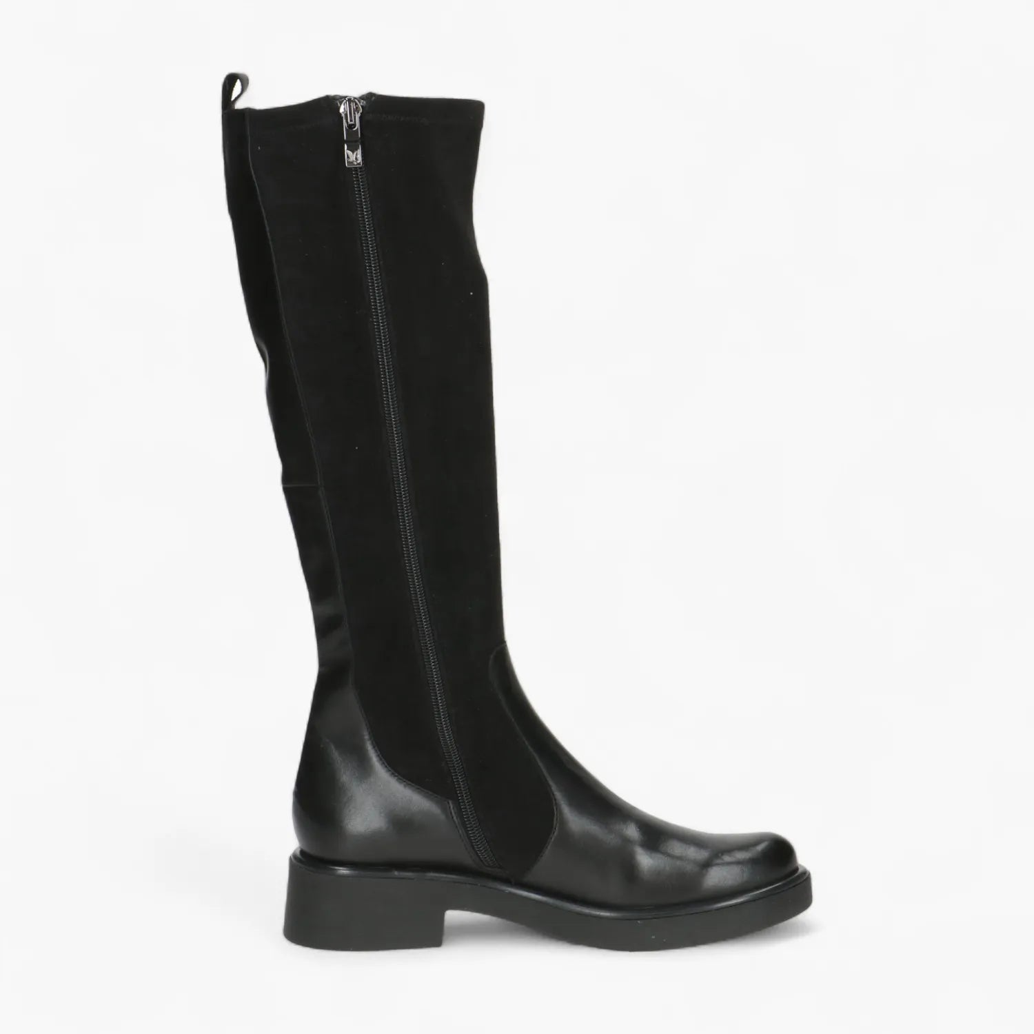 Caprice Black Stretch Knee Boot with BlueGrip Sole - Leavys Shoes