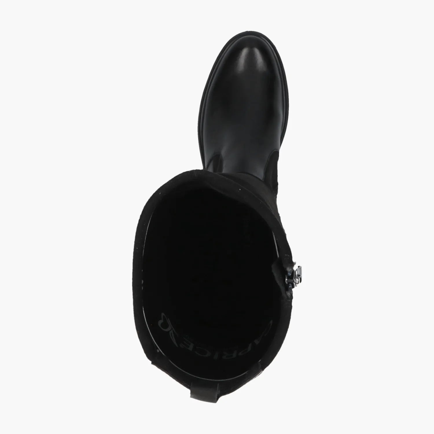 Caprice Black Stretch Knee Boot with BlueGrip Sole - Leavys Shoes