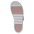 Caprice Pastel Pink Sandal with White Side Sole and Velcro Straps