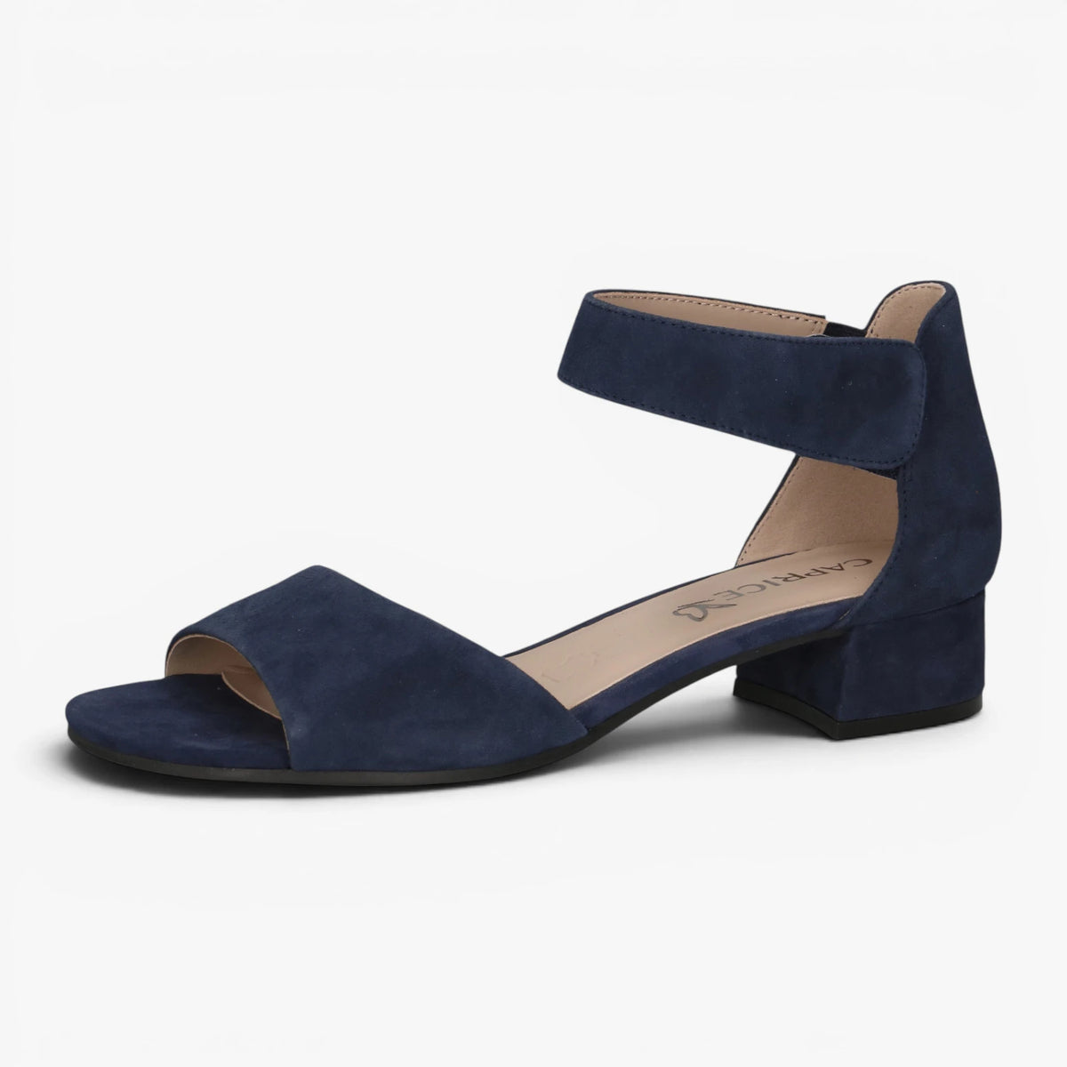 Caprice Navy Sandals with Block Heel – 9-28212-42 857