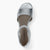 Caprice Silver Low Block Heel Sandal – Reflective & Dressy - Leavys Shoes