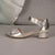 Caprice Elegant Gold Heel with Adjustable Strap