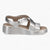 Caprice Silver Wedge Sandal – Dressy & Comfortable - Leavys Shoes