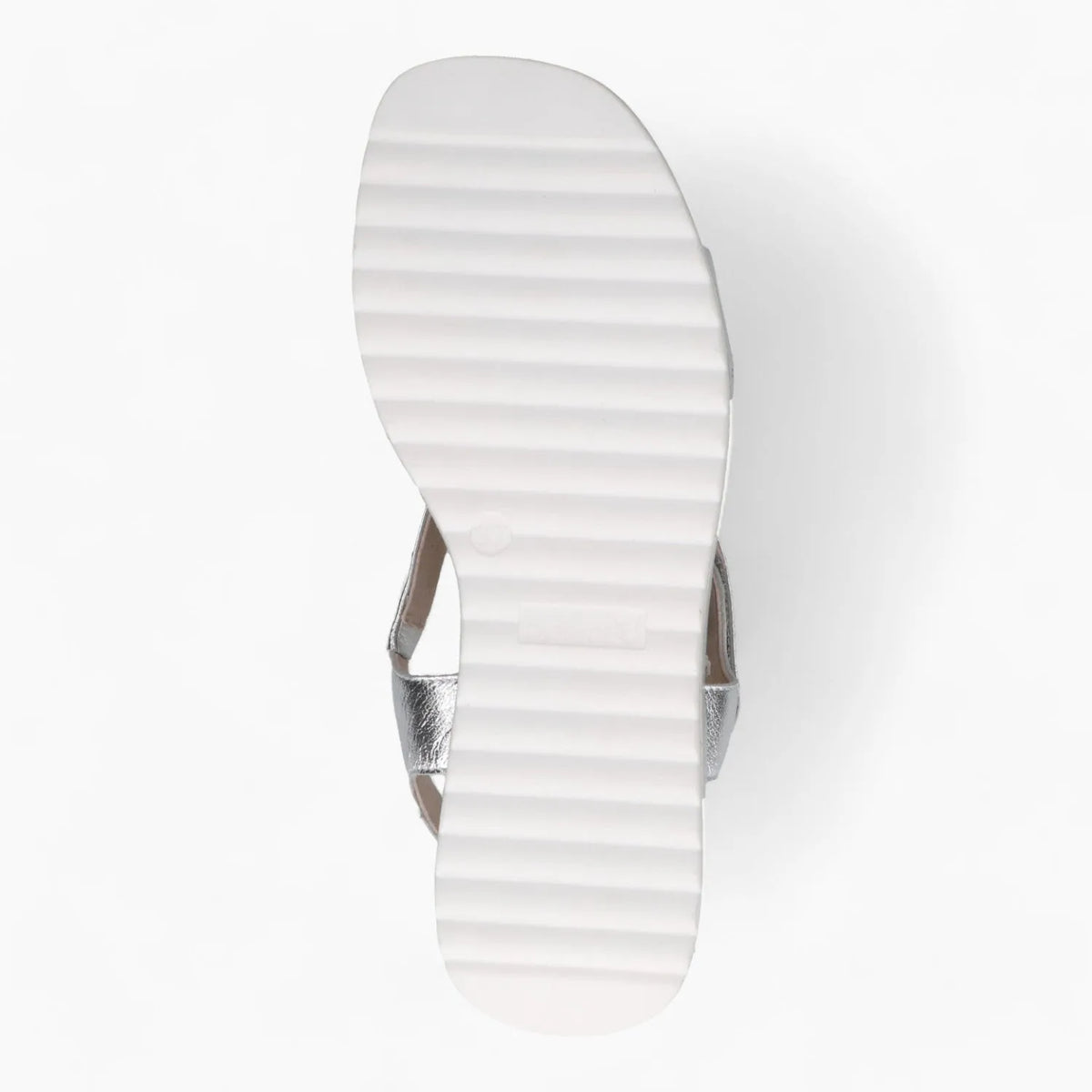 Caprice Silver Wedge Sandal – Dressy & Comfortable - Leavys Shoes